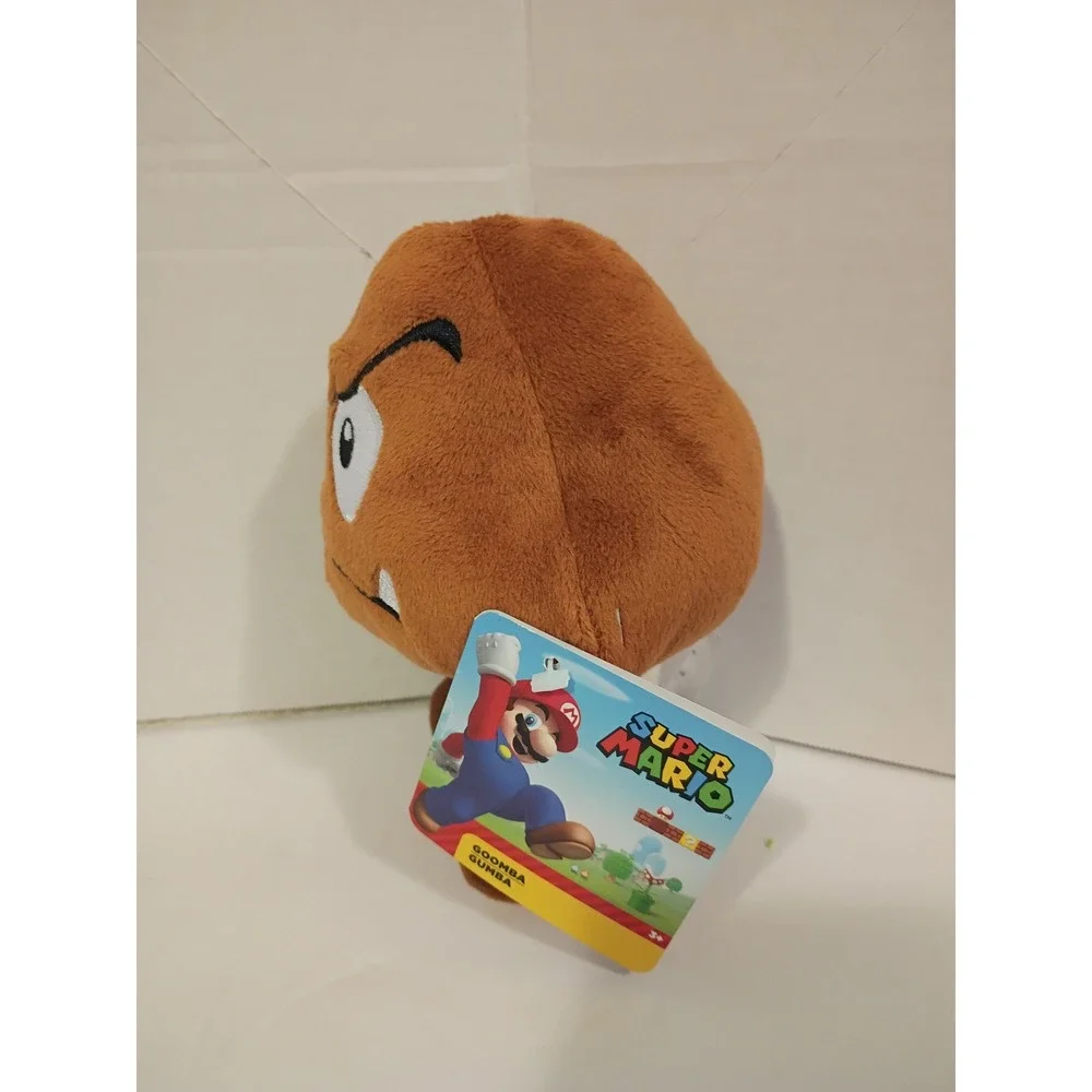 Jakks Pacific Super Mario Goomba Plush Brown Nintendo Collectible Toy NWT